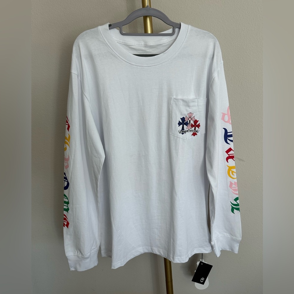 Chrome Hearts Multi Color Cross Long Sleeve T-shirt